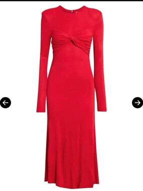 ✨ FARM Rio Twisted Jersey Midi Dress